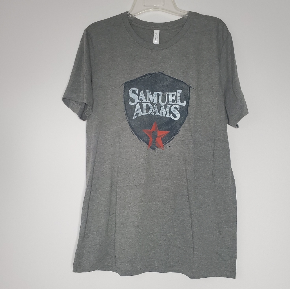 Samuel Adams Gray Graphic T- shirt